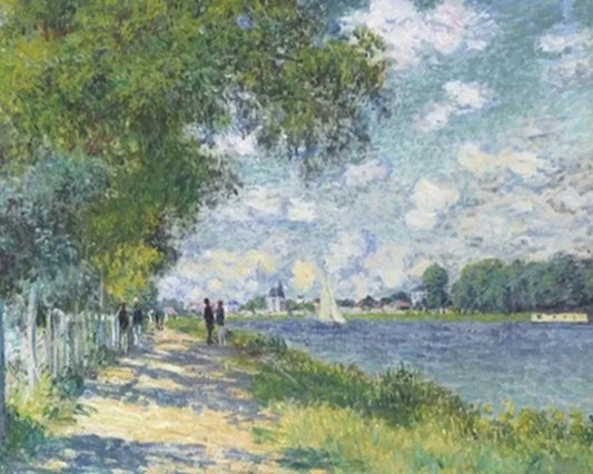The Seine At Argenteuil By Claude Monet DIY Paint By Numbers Kit