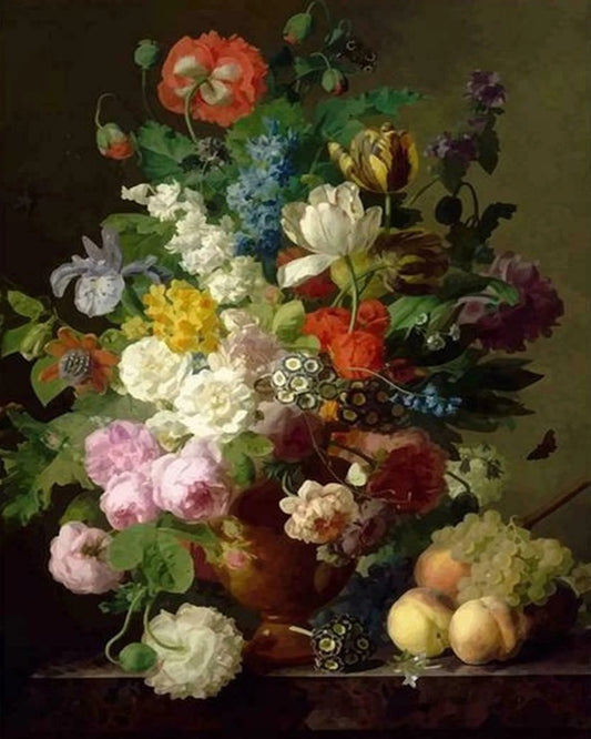 Still Life Of Flowers By Jan Frans Van Dael DIY Paint By Numbers Kit