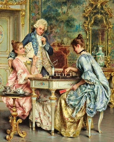 The Game Of Chess By Arturo Ricci DIY Paint By Numbers Kit