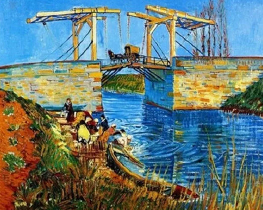The Langlois Bridge Arles By Vincent Van Gogh DIY Paint By Numbers Kit