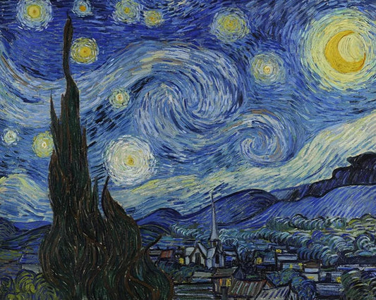 Starry Night By Vincent Van Gogh DIY Paint By Numbers Kit