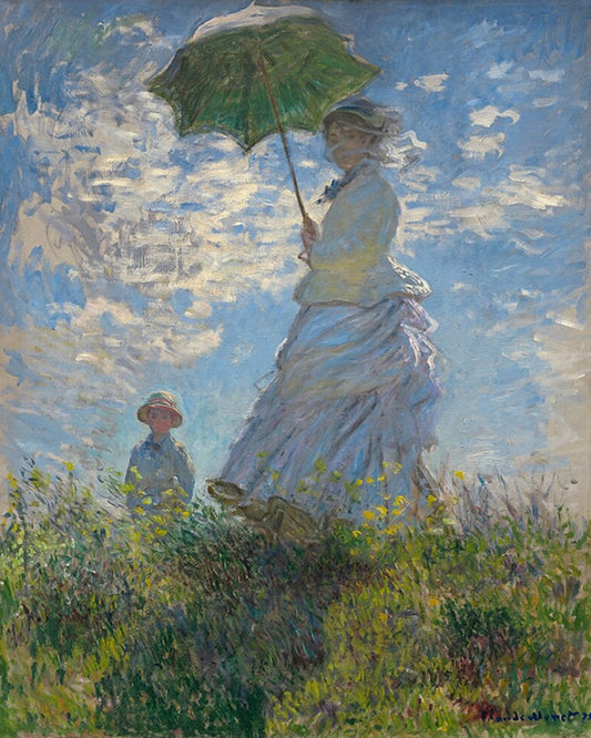 Woman With A Parasol La Promenade The Stroll By Claude Monet DIY Paint By Numbers Kit