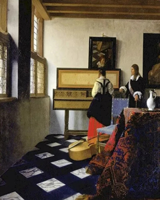 The Music Lesson By Johannes Vermeer DIY Paint By Number Kit