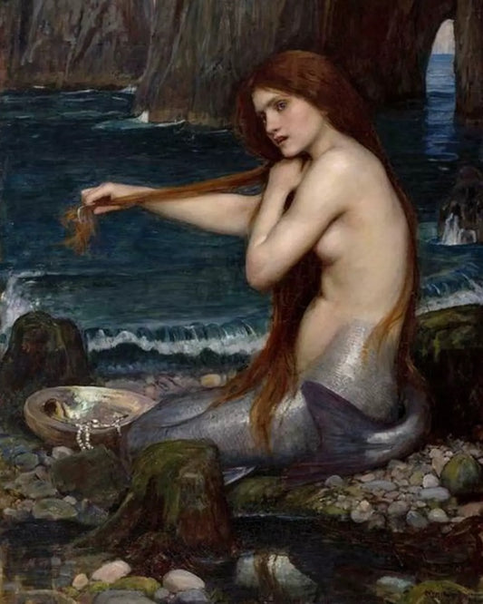 A Mermaid By John William Waterhouse DIY Paint By Numbers Kit