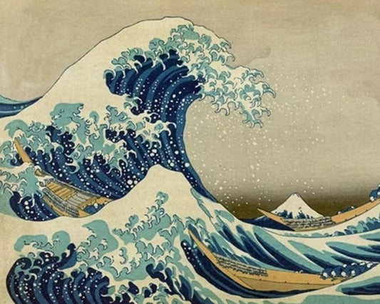 The Great Wave Kanagawa By Katsushika Hokusai DIY Paint By Numbers Kit