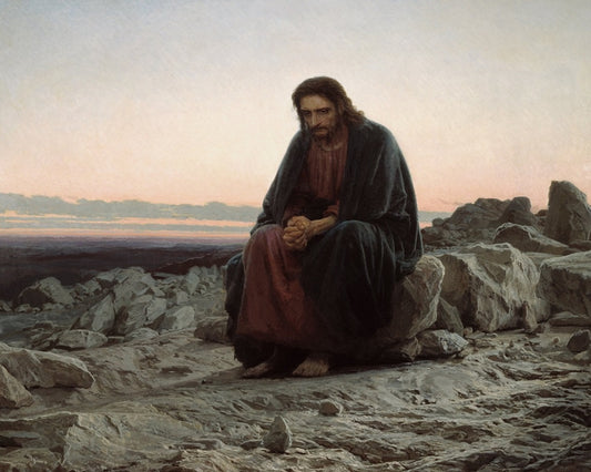 Christ In The Desert Wilderness By Ivan Kramskoi DIY Paint By Numbers Kit