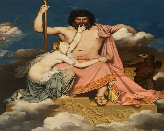 Jupiter And Thetis By Jean Auguste Dominique Ingres DIY Zeus Paint By Numbers Kit